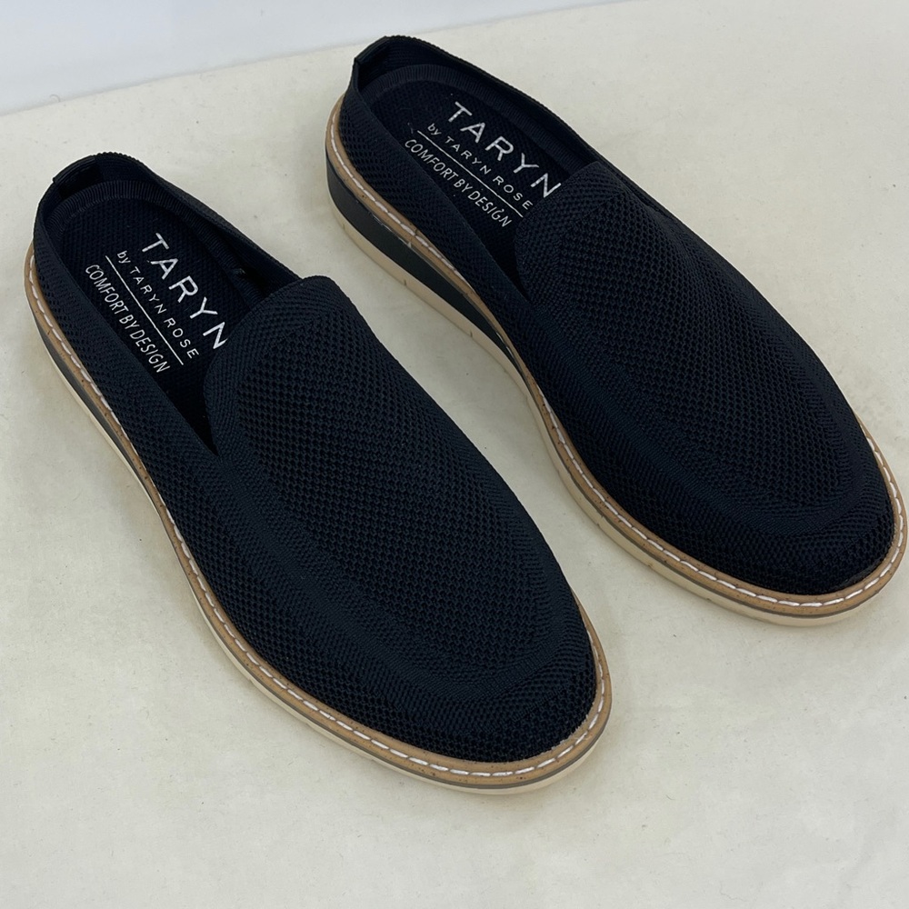 Taryn by Taryn  Rose LALEY WOMENS Navy Slip-On Loafers /Mules SIZE 6.5